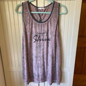 Maurices 3X purple & gray tank